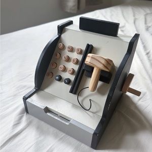 Wooden Toy Cash Register Set